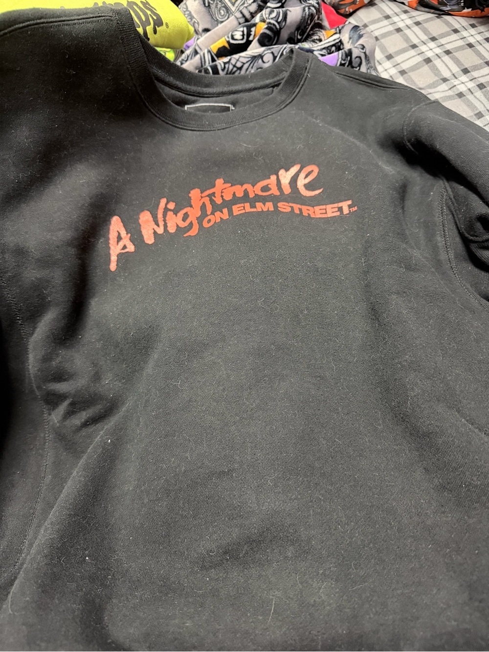 DUMBGOOD A Nightmare on Elm Street Black Crewneck Sweatshirt